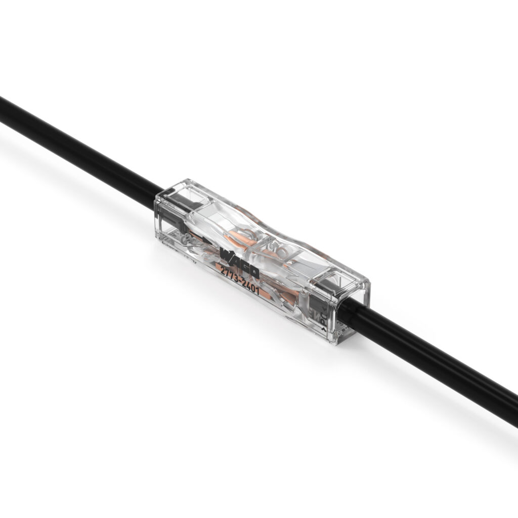 Kompakter Durchgangsverbinder zum Stecken 1 Wago