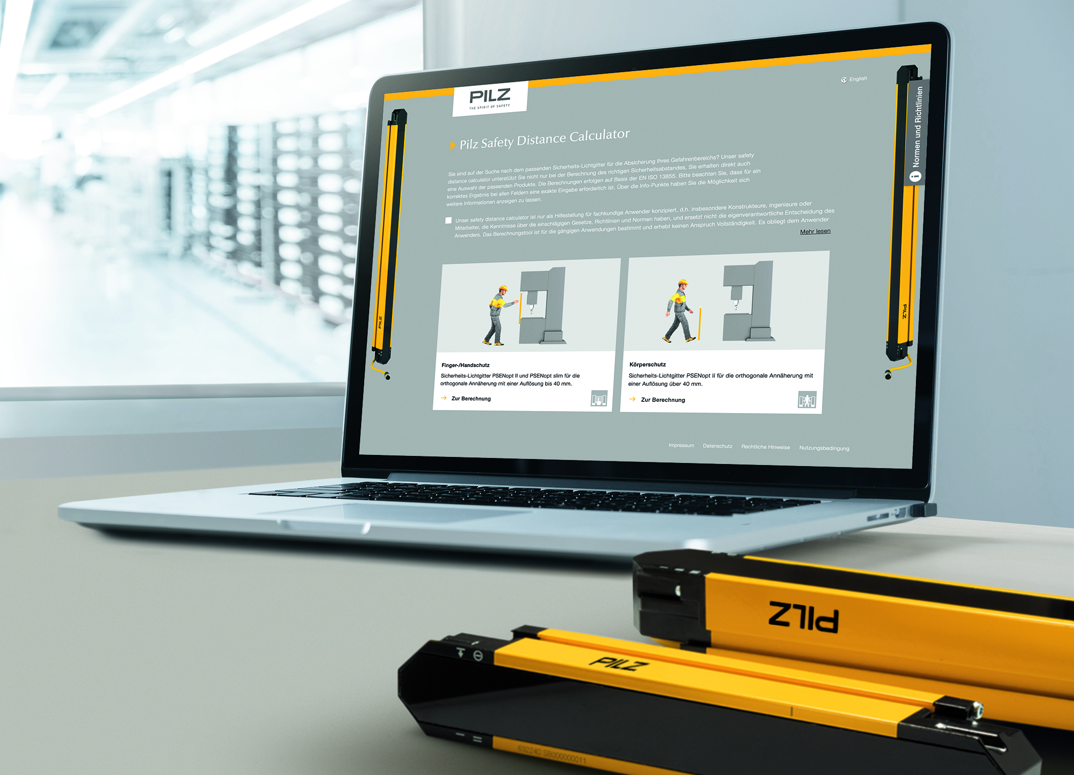 Berechnung des Sicherheitsabstandes