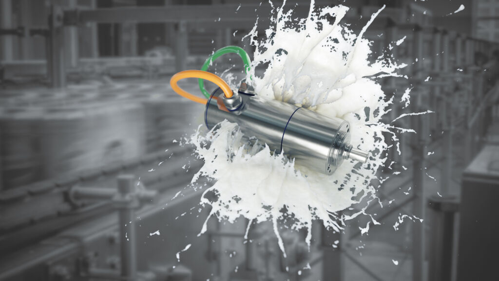 Starterset ermöglicht flexible und hygienische Abfüllprozesse 3 Für hygienische Herausforderungen: Die Edelstahl-Servomotoren CM2H sind für den Einsatz in Applikationen der Lebensmittel- und Getränkeproduktion konzipiert.