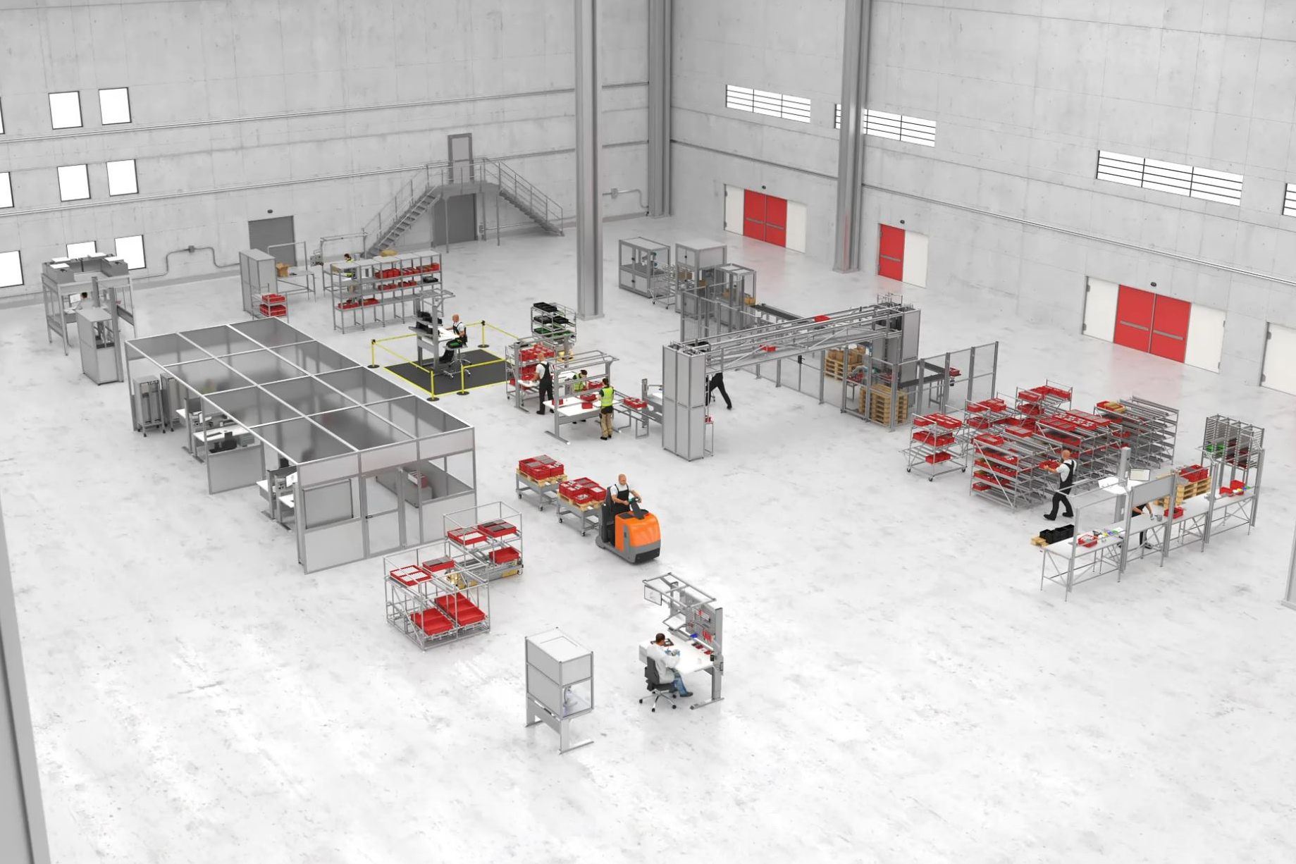 Virtuelle Fabrik von Item zeigt sämtliche Produktbereiche