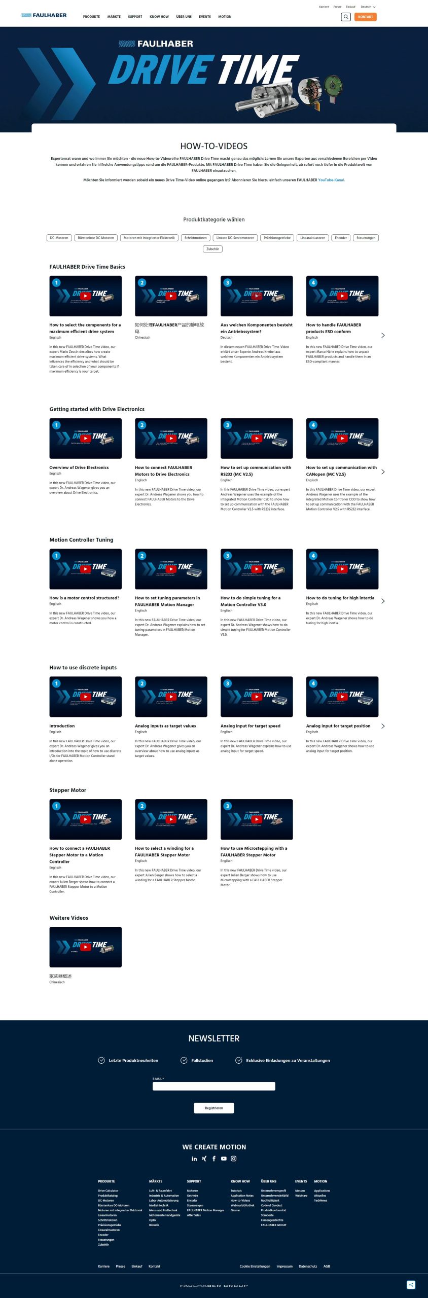 Videos mit Anwendungstipps zur Antriebssystemauswahl 5 Videos mit Anwendungstipps zur Antriebssystemauswahl