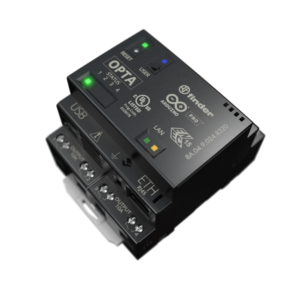 Freie Programmierung nach Wahl 1 Das programmierbare Logikrelais (PLR) Opta ist sowohl mit traditionellen lizenzierten Sprachen (z.B. Ladder oder FBD) als auch mit einer Open-Source-Sprache (Arduino IDE) programmierbar.