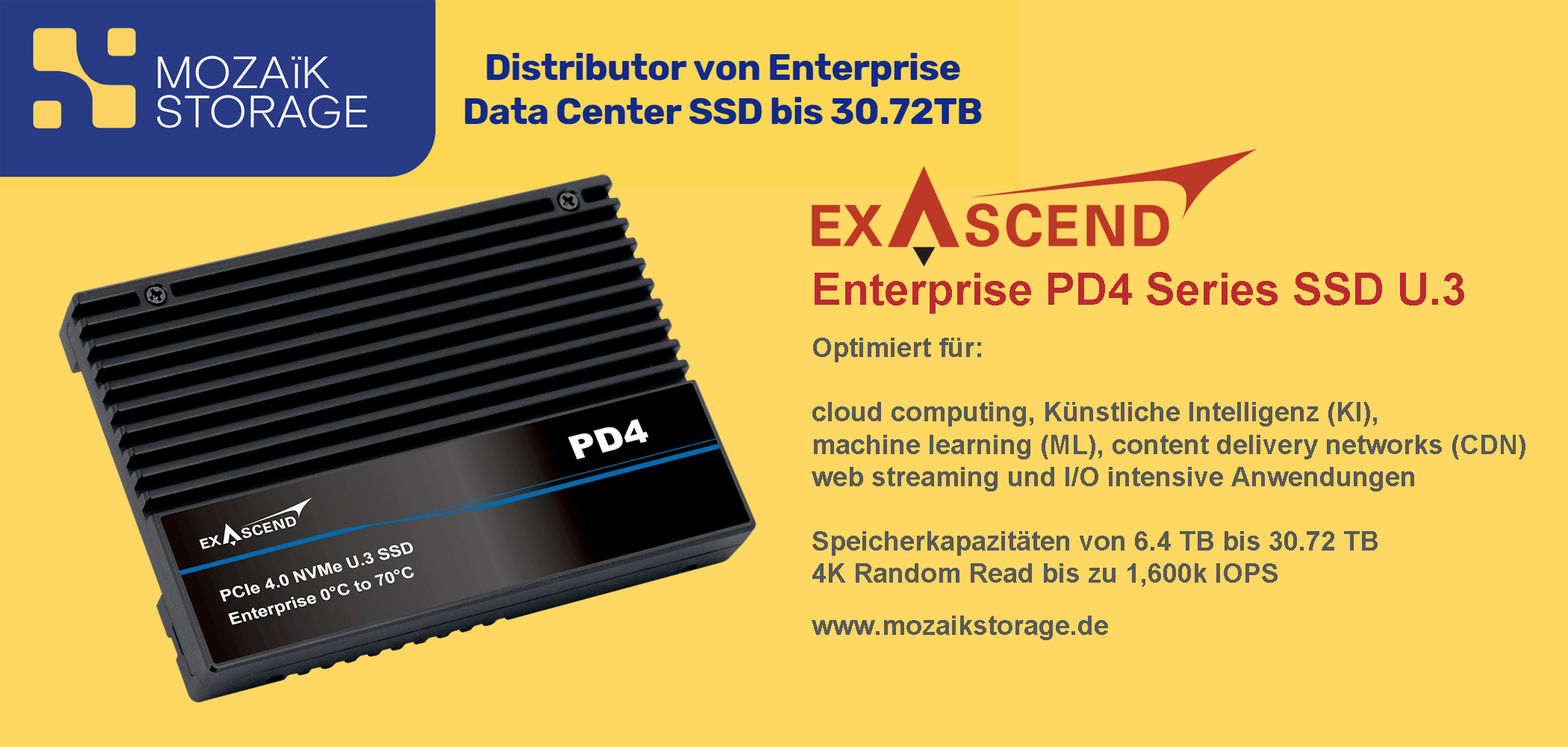 Enterprise SSDs mit über 30TB Speicher