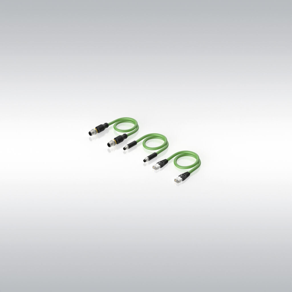 Robuste Industrial-Ethernet-Leitungsfamilie 1 Turck; 03737374; Ethernet-Cordset-4422; Pressebild; PSGS4M-PSGS4M-4422-…M; RJ45S-RJ45S-4422-…M; RSSD-RSSD-4422-…M