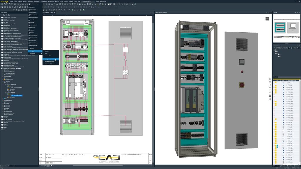 Updates für ECAD-Lösung
und Live-Demos 1 wscad cabinet ftg