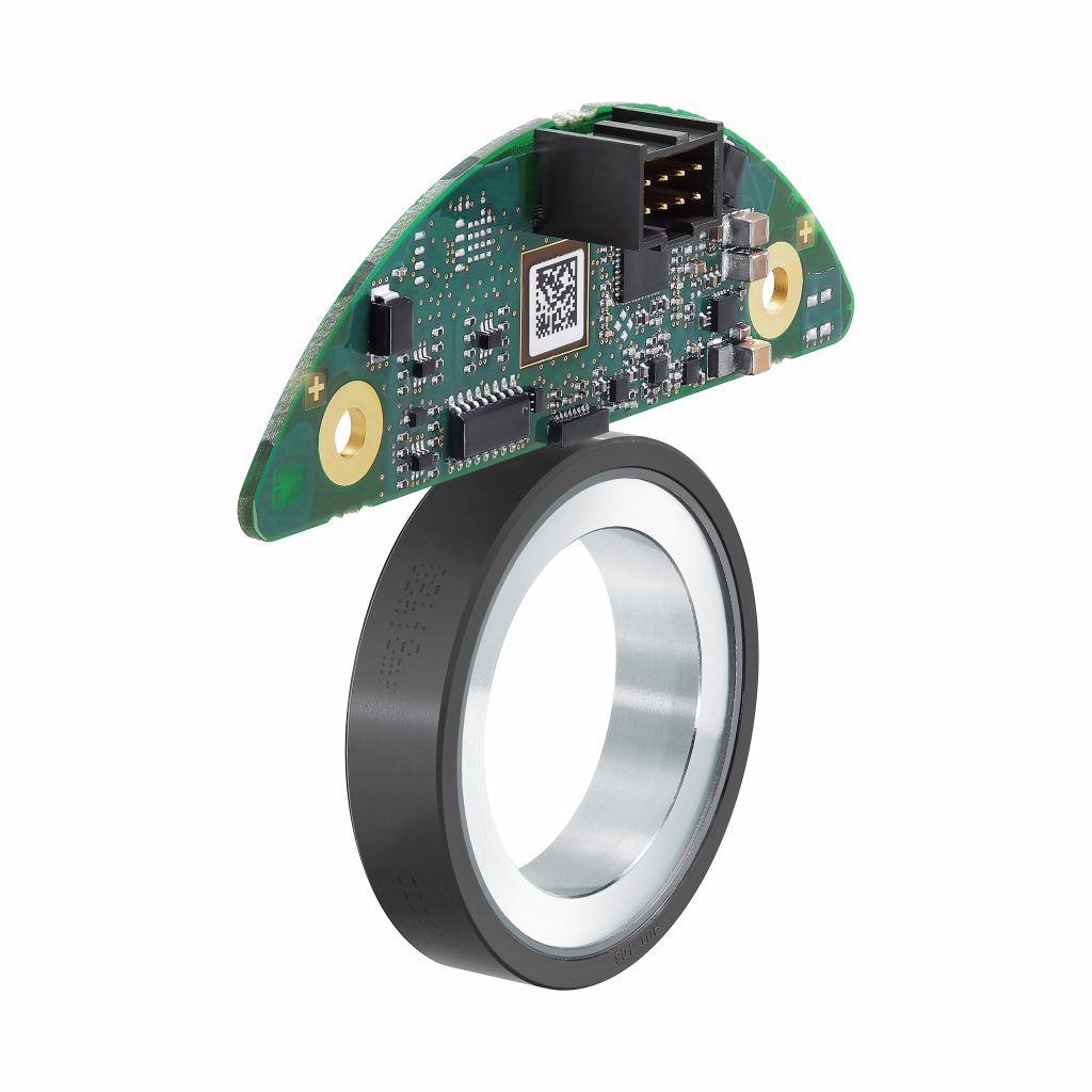Integrierte Lösung 2 Integrierte magnetische Drehgeberlösung
bestehend aus Magnetring und Abtastkopf