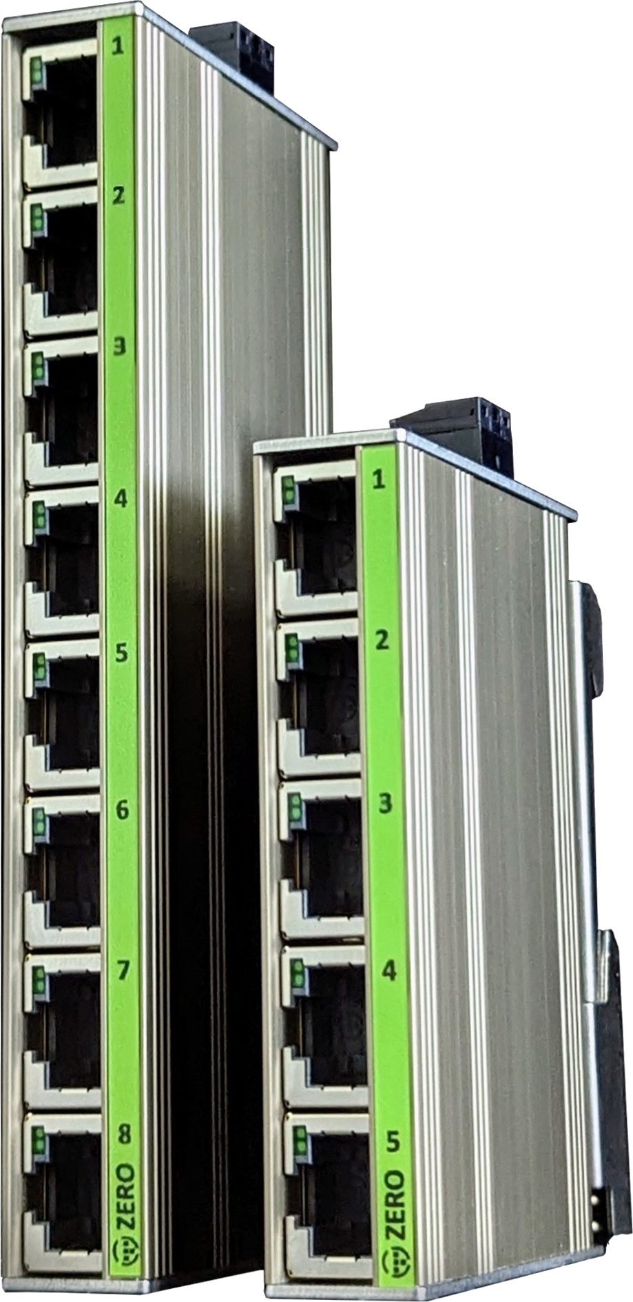 Schmale RJ45 Industrial-Ethernet-Switches