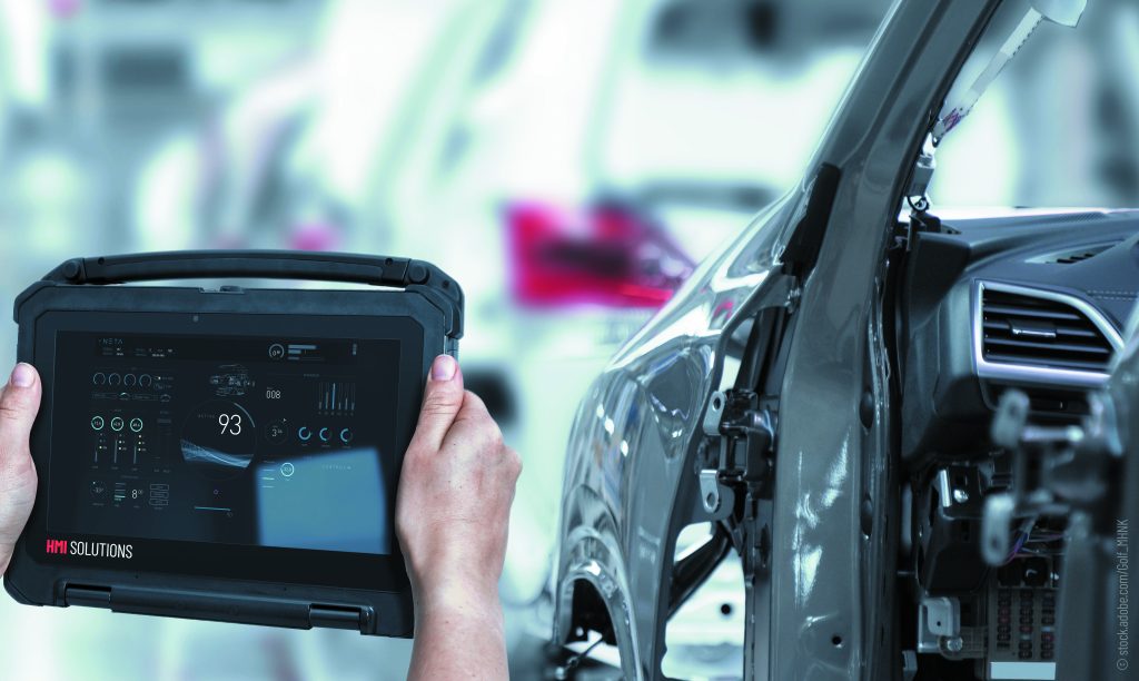 Assistenzsysteme machen den Werker produktiver 1 Namhafte PKW-Hersteller setzen Panel-PCs und Industrie-Tablets von Rose als Basis ihrer Werkerführungsysteme ein.