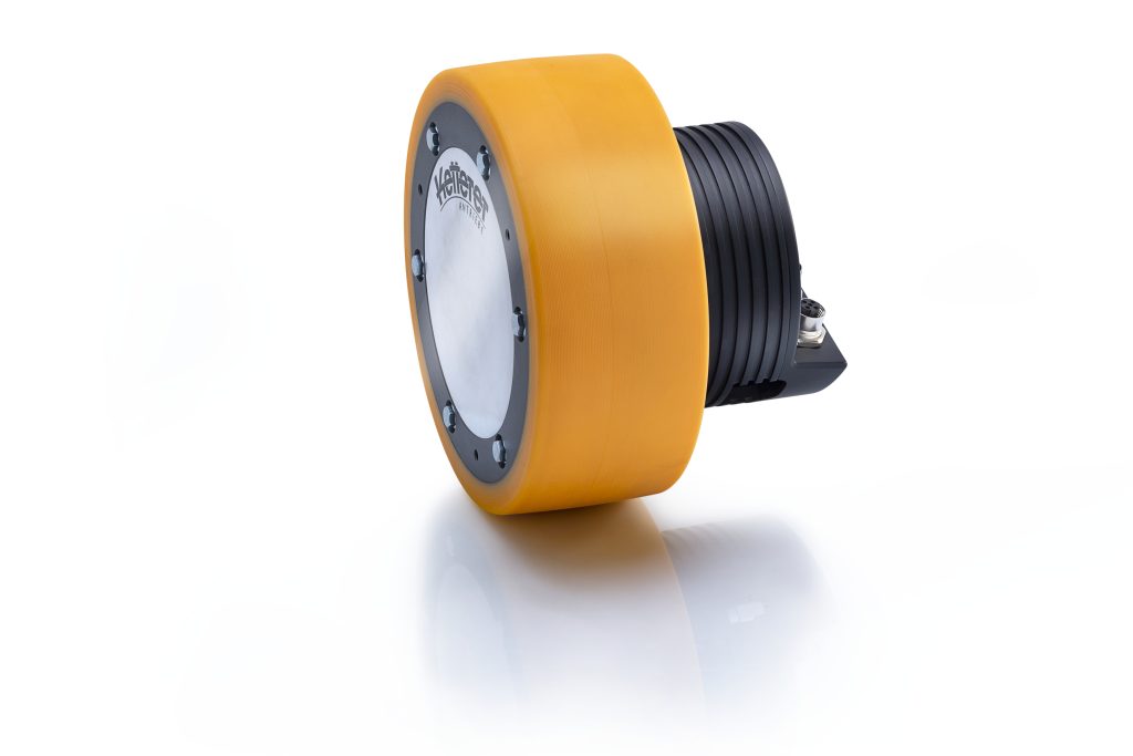 Kompakter Radantrieb für fahrerlose Transportsysteme 1 8106 Ultrakompater Radnabenantrieb i Wheel Clever