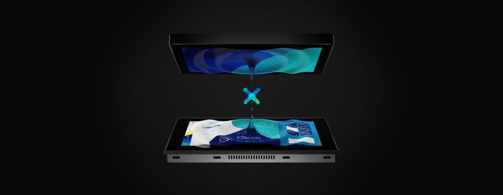 Plattform für die digitale Zukunft 1 Mit ihren zahlreichen Funktionen, wie Gateway für bis zu 3 Ethernet-Netzwerke, OPC UA Server und Client, Vorbereitung für Pub/Sub-Unterstützung auf TSN, Leistungsstarke HMI mit
JMobile Software, Multi-Touch-Schnittstelle und SPS mit optional integriertem Codesys V3, ist die Serie eX700 eine effiziente
Komplettlösung für die Systemintegration.