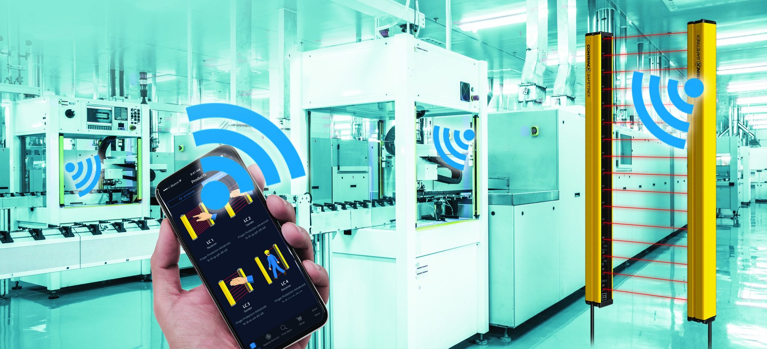 Lichtvorhänge für die Absicherung von Pressen