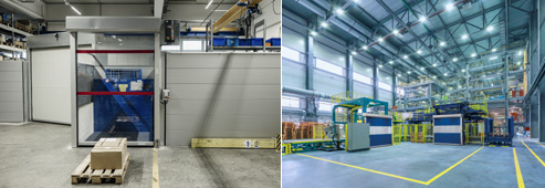 Maschinenschutztor für die Produktion