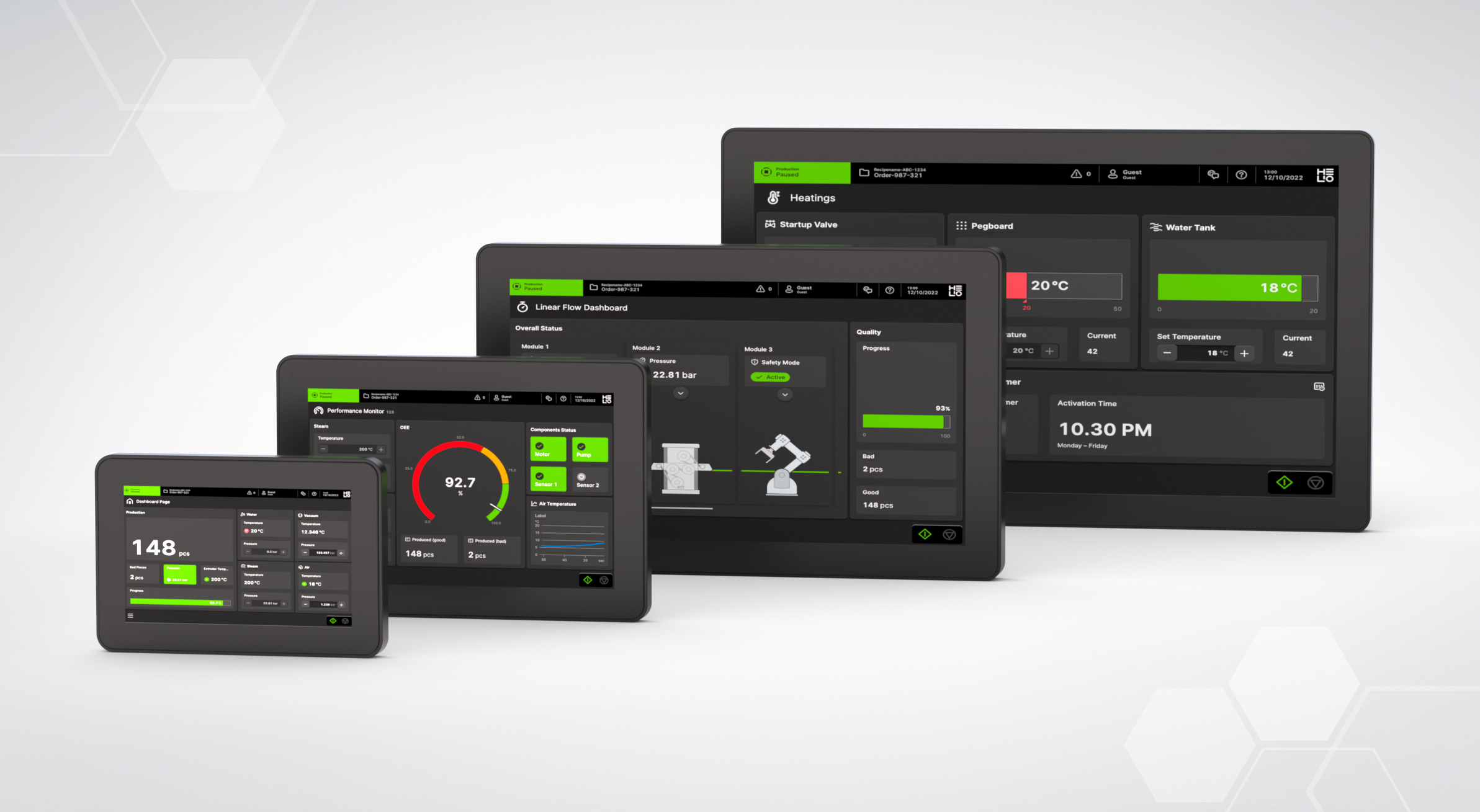 IP67 Web HMI in vier Größen