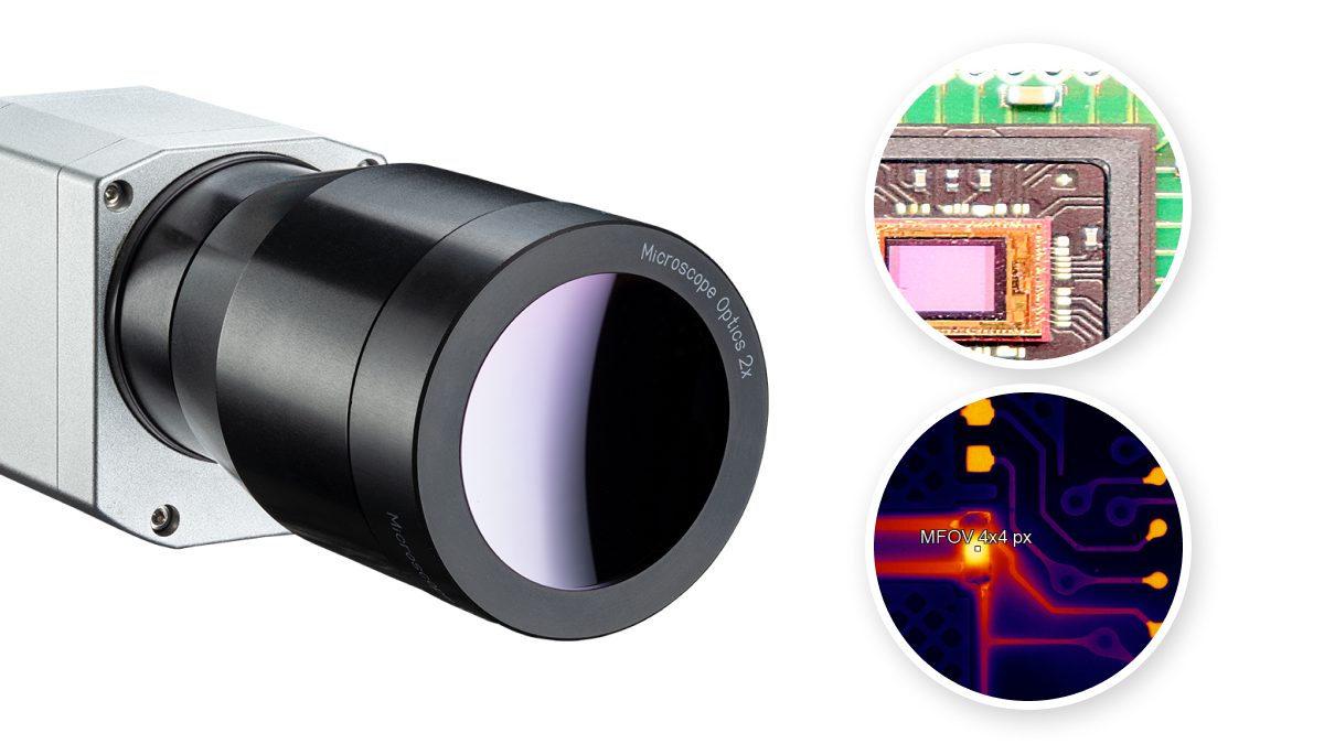 Mikroskopoptiken für IR-Kameras