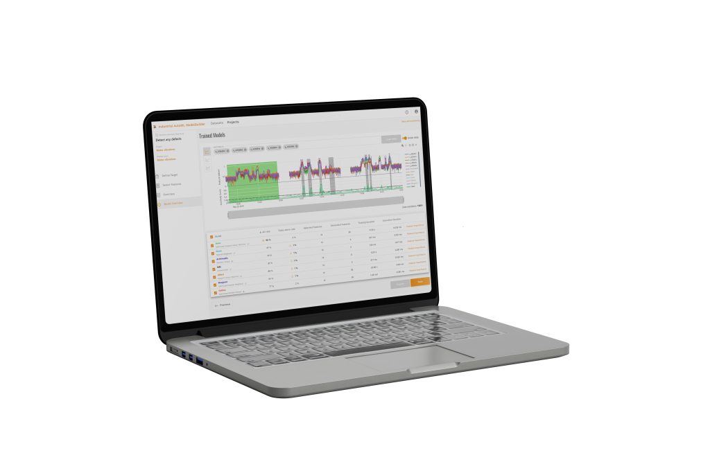 Lernen beim Schweißen 3 Industrial AutoML erfasst während der Schweißung Sensordaten und wertet diese aus.