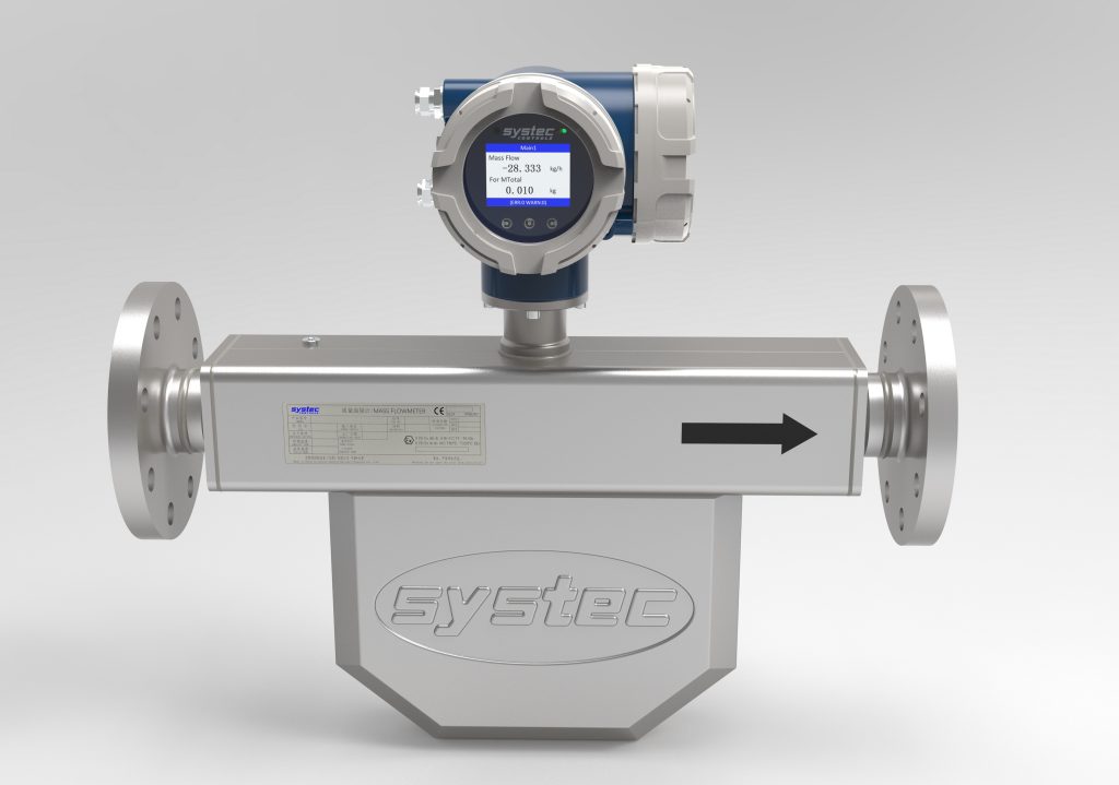 Präziser Durchflussmesser 1 Der hoch präzise Coriolis Durchflussmesser Sys-SMF für Flüssigkeiten und Gase ist besonders einfach in der Handhabung.