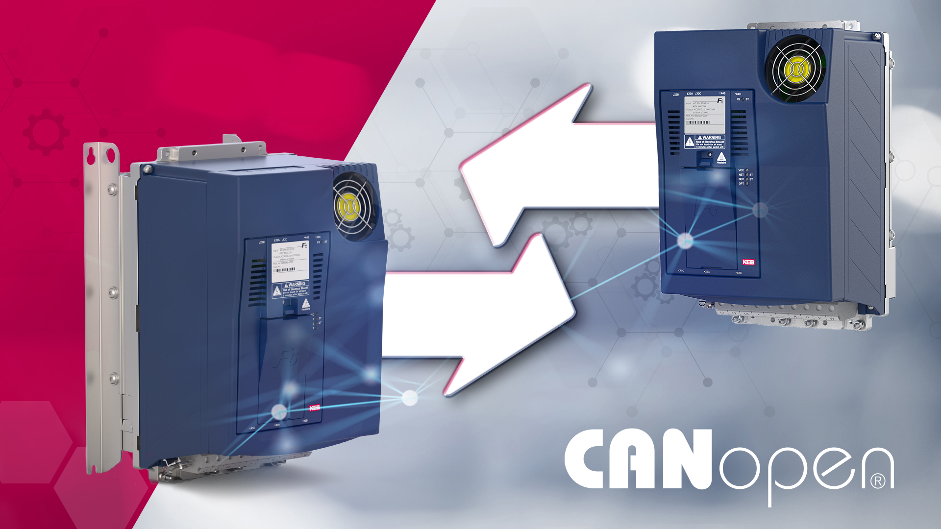 Frequenzumrichter mit CAN-Querkommunikation