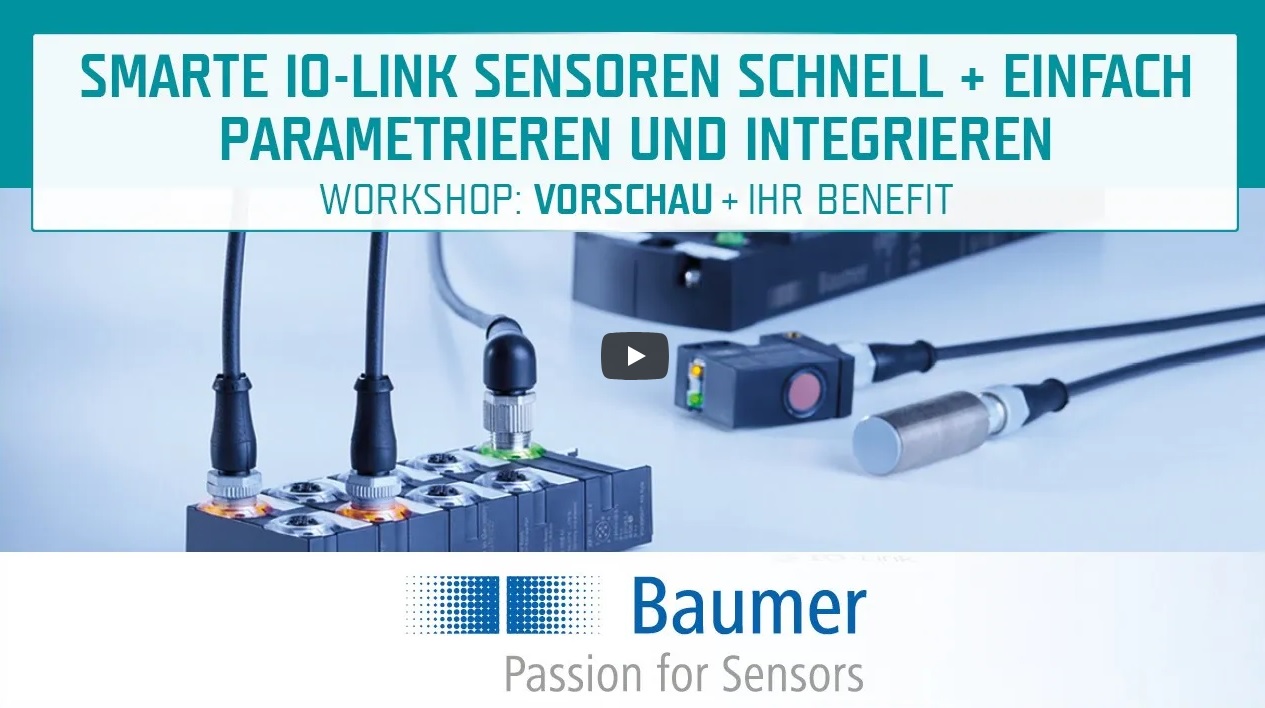 Workshop von Baumer zu smarten IO-Link-Sensoren