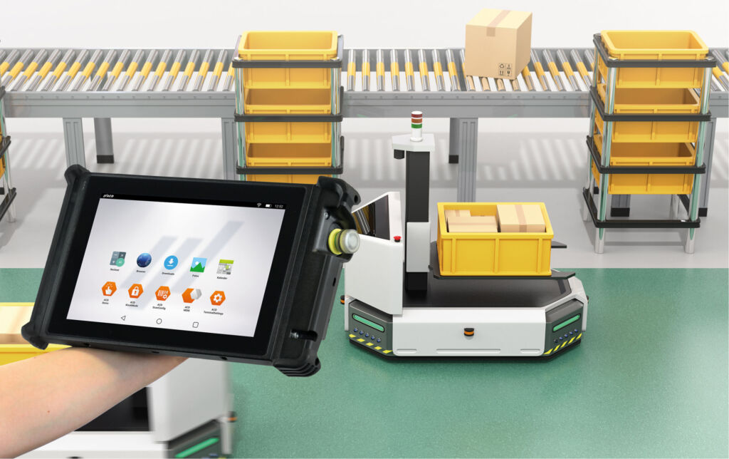 Warum das HMI der Zukunft mobil, touchbasiert und sicher ist 1 Das M2Smart HMI10 von ACD Elektronik ist modular aufgebaut und lässt sich an
unterschiedliche Maschinen sowie Anwendungsgebiete schnell und effizient anpassen.