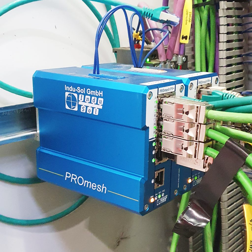 Switches als Watchdogs im Netzwerk 2 Die Switches der Promesh-P-Serie erfassen die Zustandsdaten vom Netzwerk und machen die physische Qualität, d.h. den Verschleiß der Datenleitung, sichtbar.