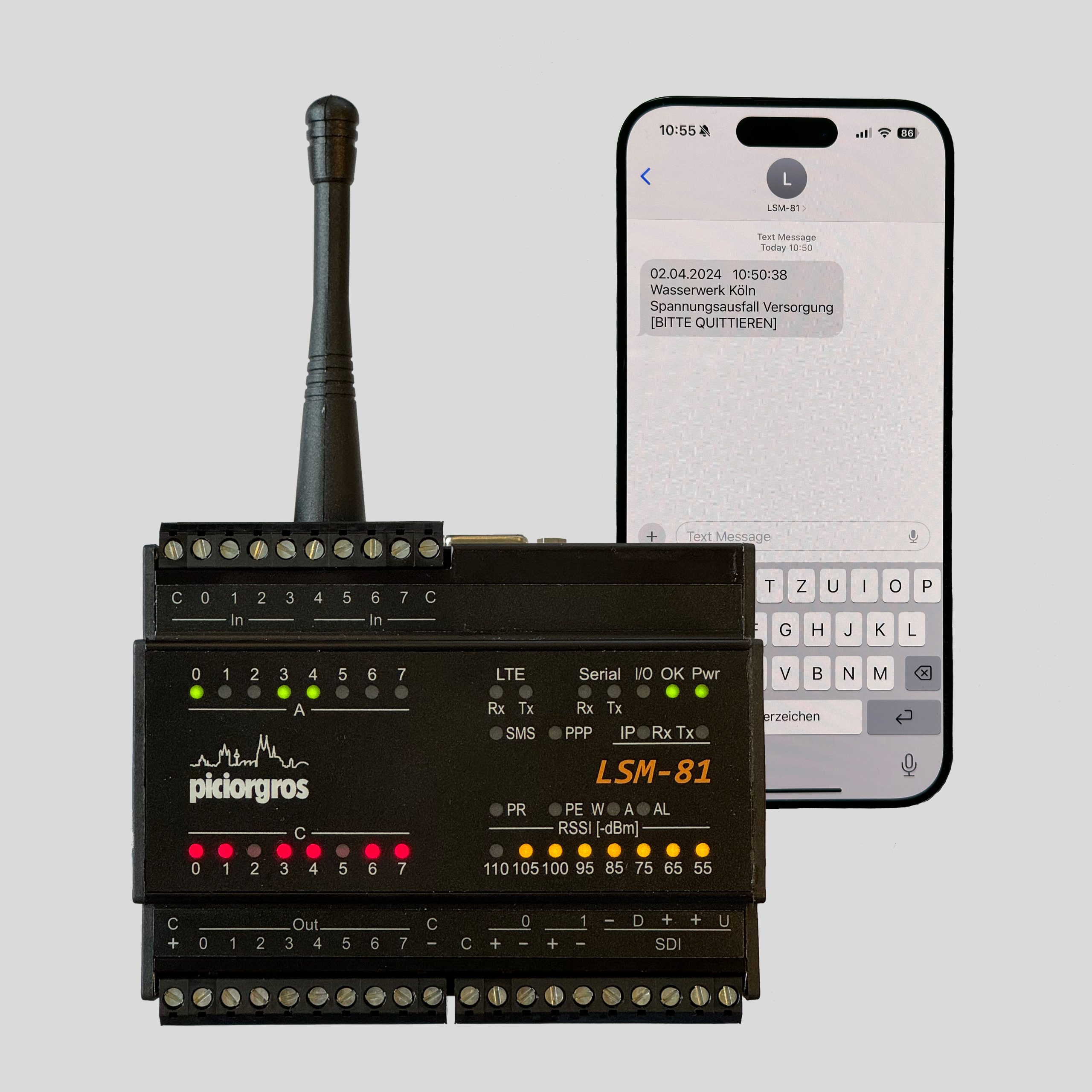 LTE-Störmelder mit integrierter Micro-SPS