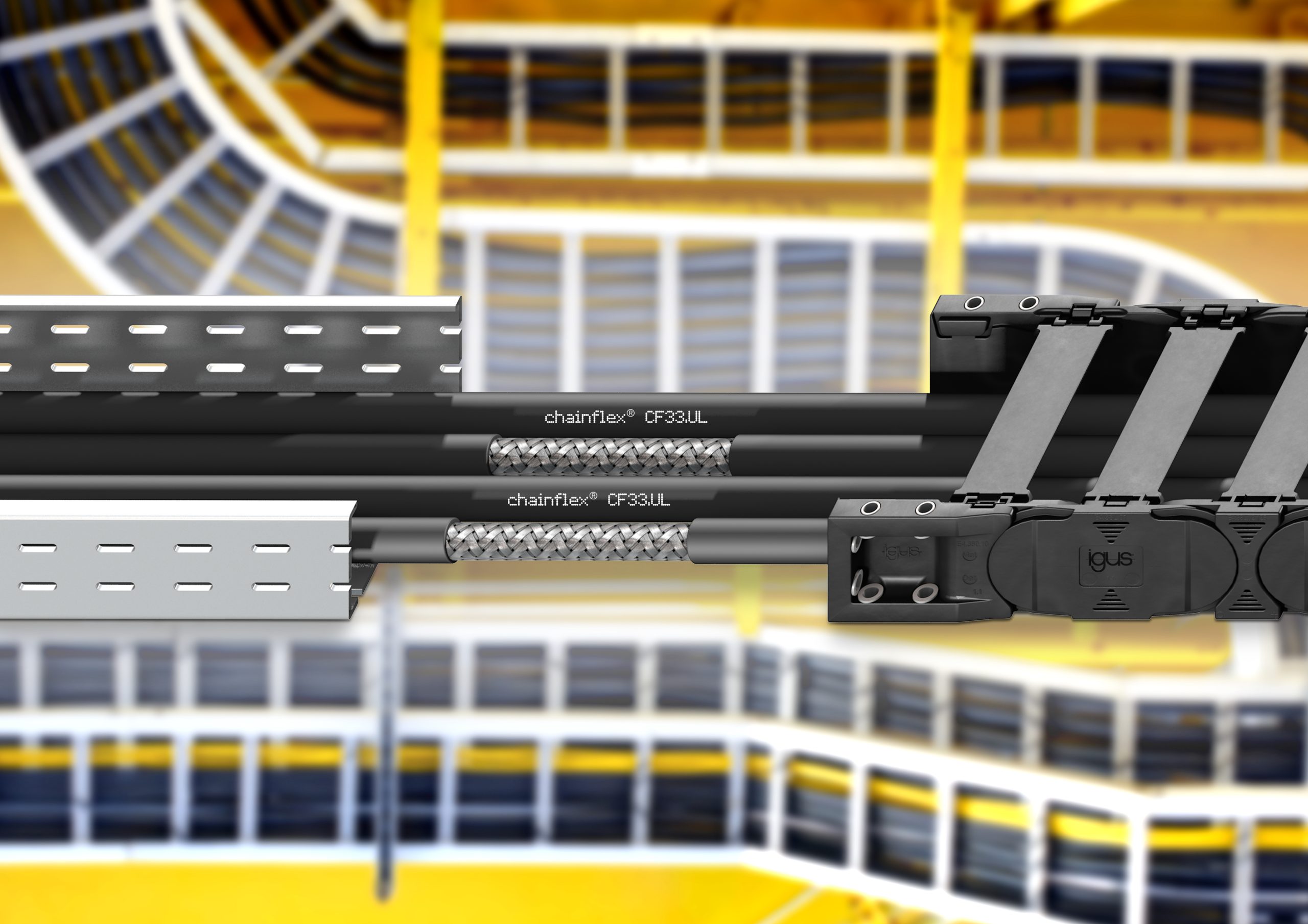 Kettentaugliche UL-Motorleitung