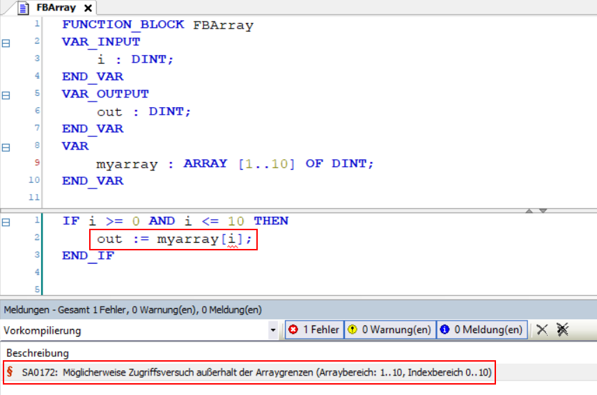 Echtzeitkorrektur für Codesys