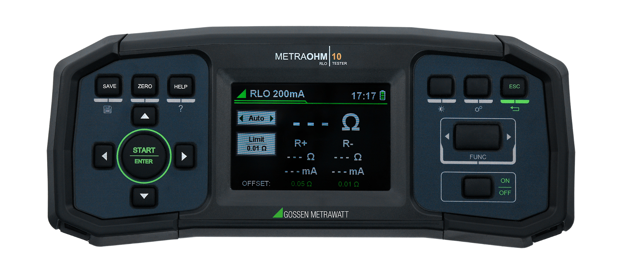 Niederohm-Messgerät mit Vierleitermessung