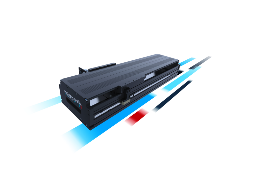 Linearmotor-Achsen kombinieren Dynamik und Präzision 1 Die neuen Linearmotor-Module erreichen bei Geschwindigkeiten bis 5m/s und Beschleunigungen bis 250m/s² eine Wiederholgenauigkeit von ±1,0µm.