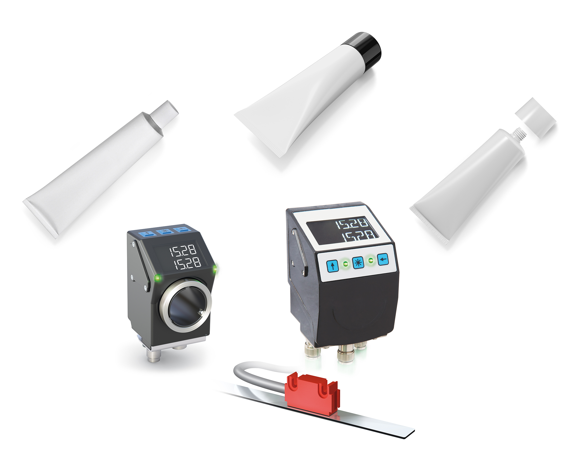 Mehr Prozesssicherheit in der Tubenproduktion durch Positionsanzeige mit IO-Link