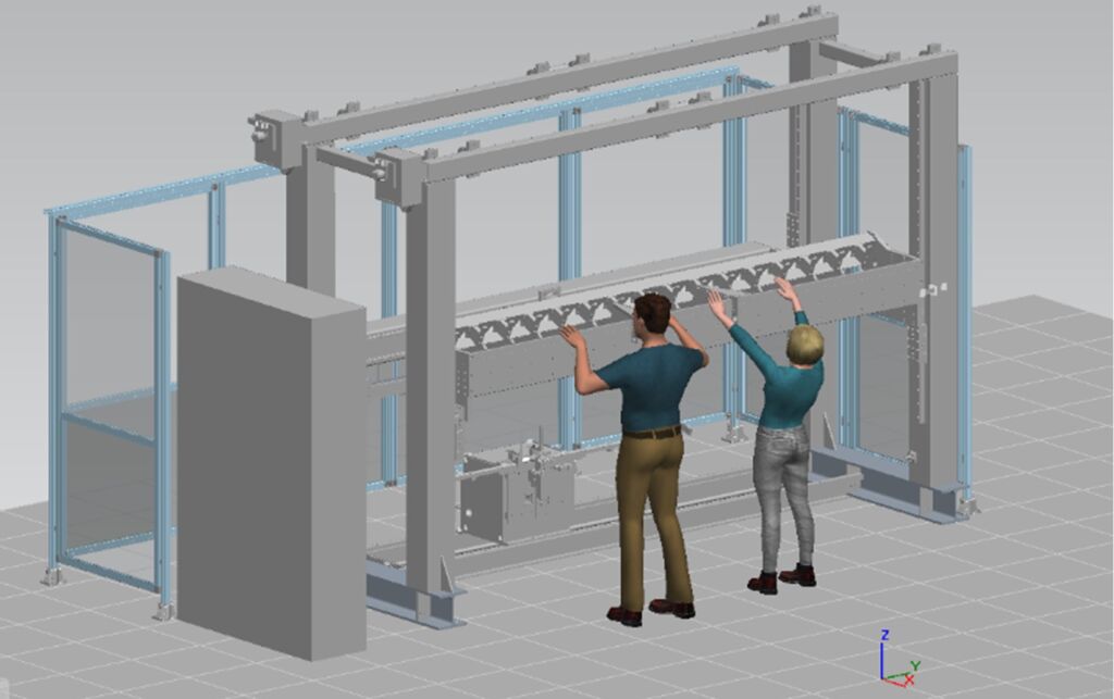 Mit Virtual Reality zur mehr Ergonomie an der Maschine 1 Einlegen von Rohteilen in die Maschine