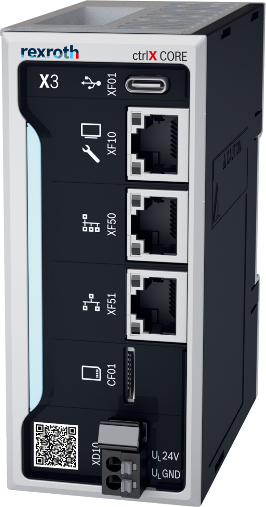 ctrlX Automation von Bosch Rexroth in der Anwendung 3 Die Steuerung ctrlX Core bildet den Kern für die Anwendungen aus dem Rexroth-Automatisierungsbaukasten.