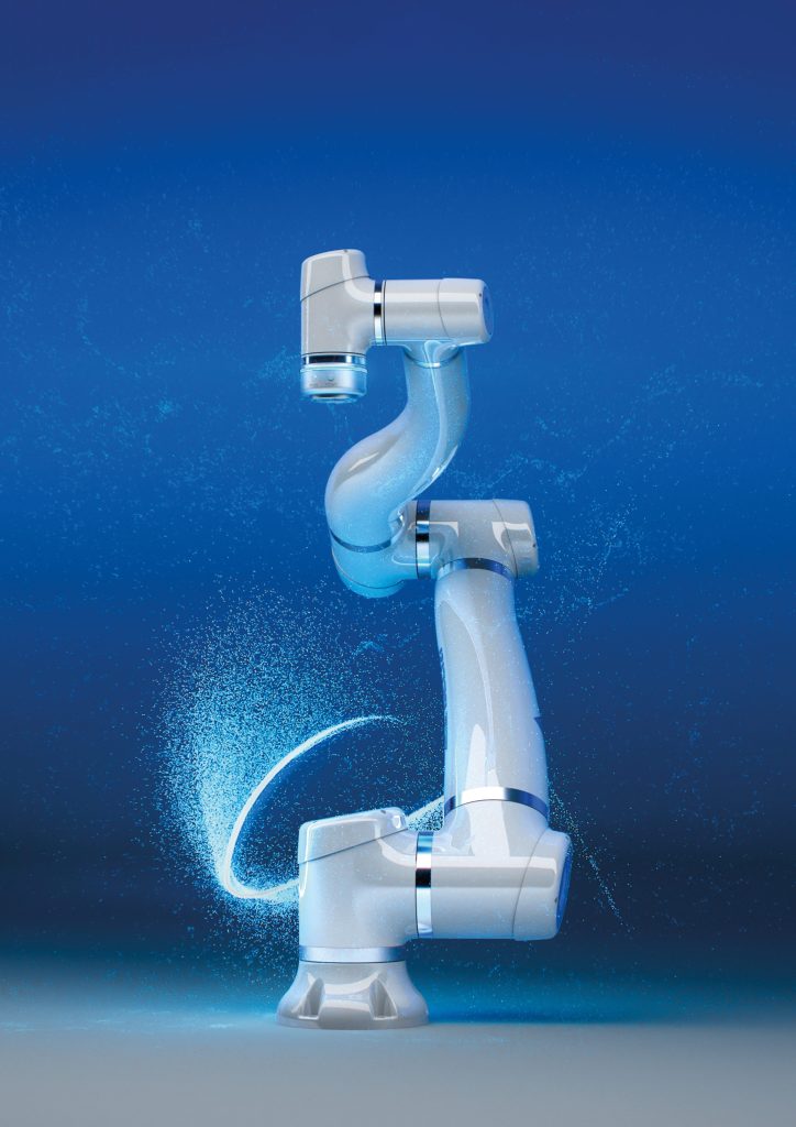 Sichere Zusammenarbeit von Mensch und Maschine 2 Cobot 1