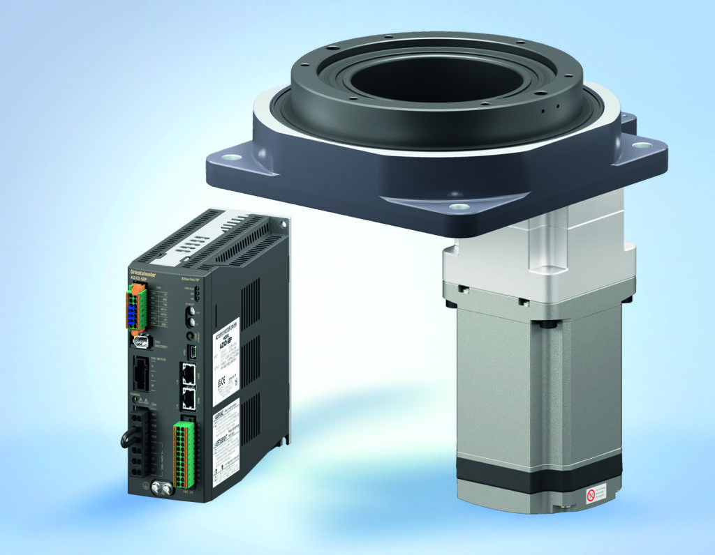 Neuer Hohlwellen-Drehtisch für hohe Drehmomente 1 Der neue DGII-Hohlwellen-Drehtisch mit AZX-Servomotor ermöglicht kurze Maschinenzyklen.
