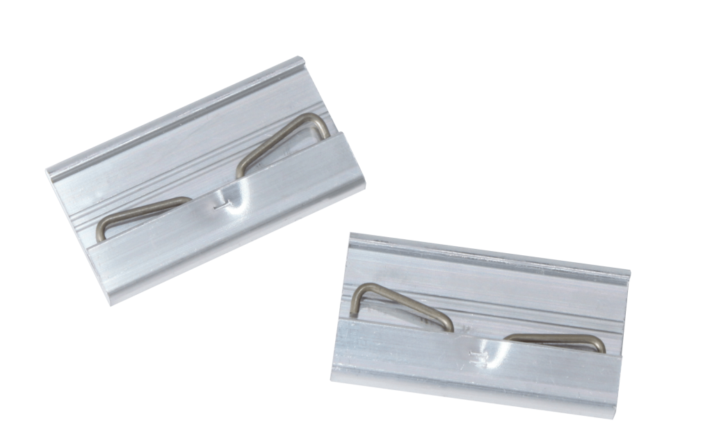 Platzsparende Halterung für die Hutschiene 1 al15 ohne bearbeitung