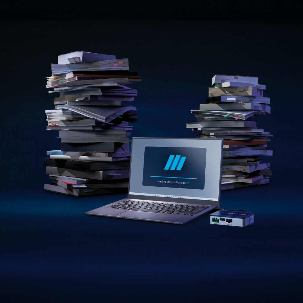 Controller einfach bedienen und konfigurieren 1 Die Software Motion Manager 7 bietet dem Anwender eine umfangreiche Unterstützung bei Inbetriebnahme und Konfiguration seiner Antriebe.