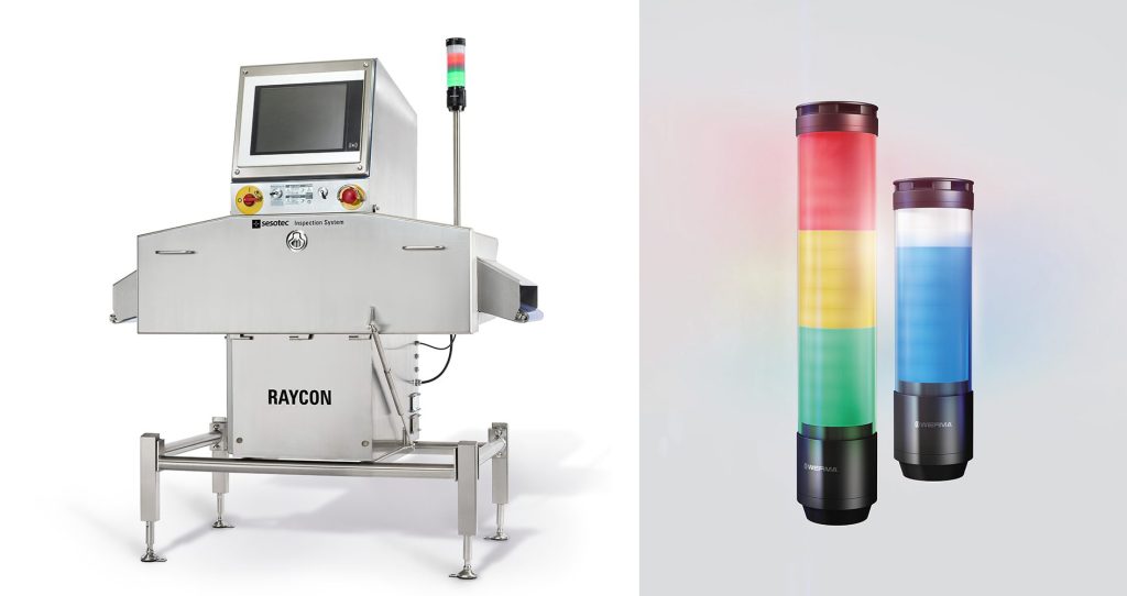Zuverlässige Detektion in der Produktion 1 Röntgenscanner inkl. LED-Signalleuchte von Werrma