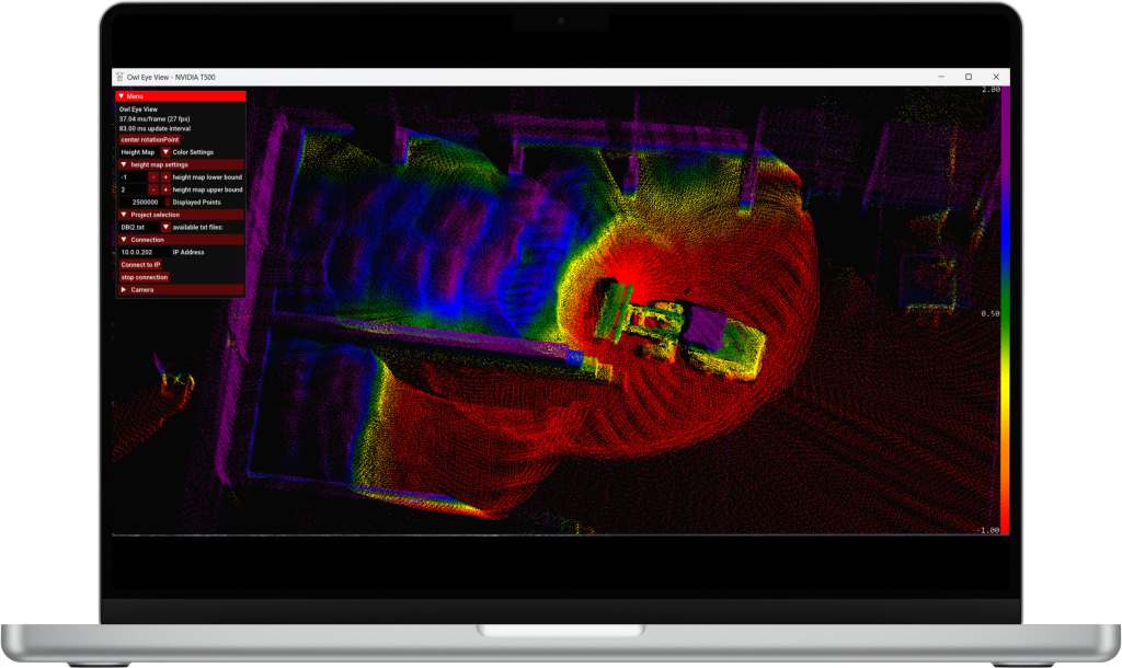 Von Bunkern bis Halden 2 Die Rohdaten des Systems liefert ein 3D-Punktewolken-Video.