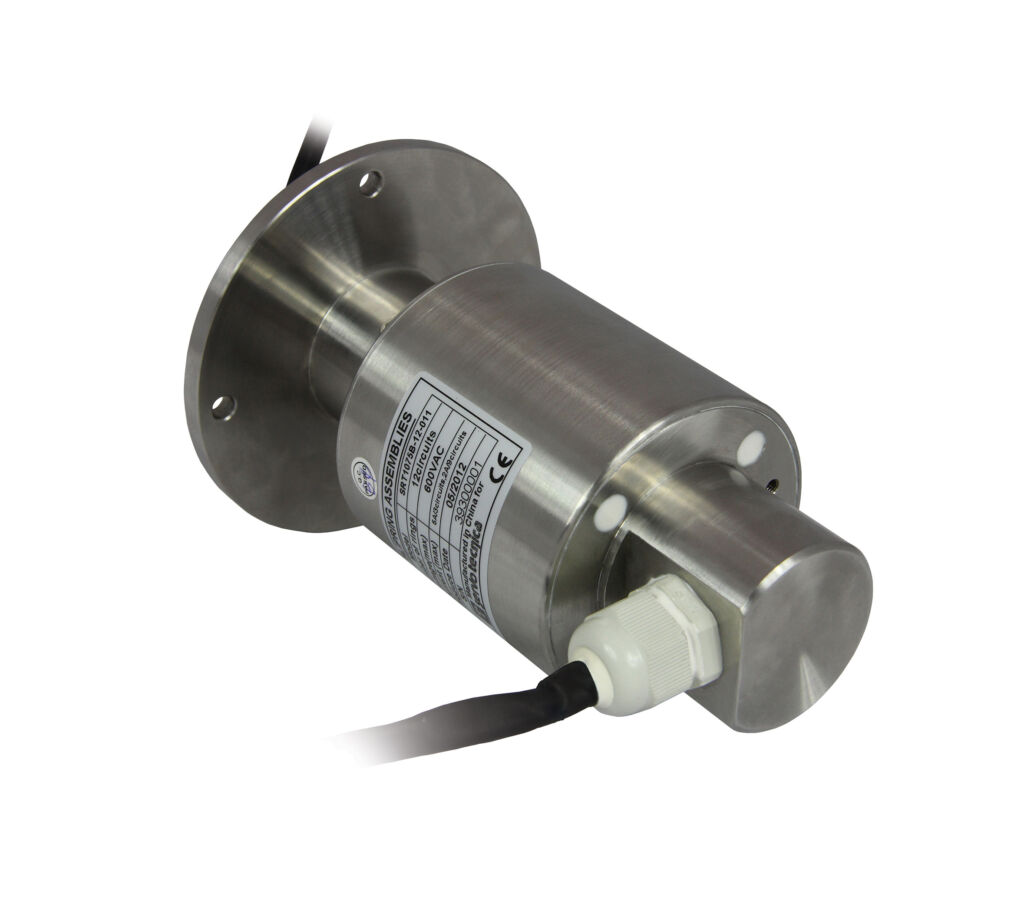 Kundenspezifische Schleifringe und Encoder-Modelle 1 Schleifringe der Serie SVTS D von Servotecnica sind robust ausgelegt.