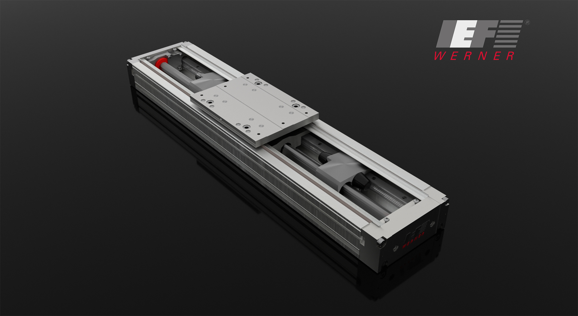 Spindelabstützung für Lineareinheit