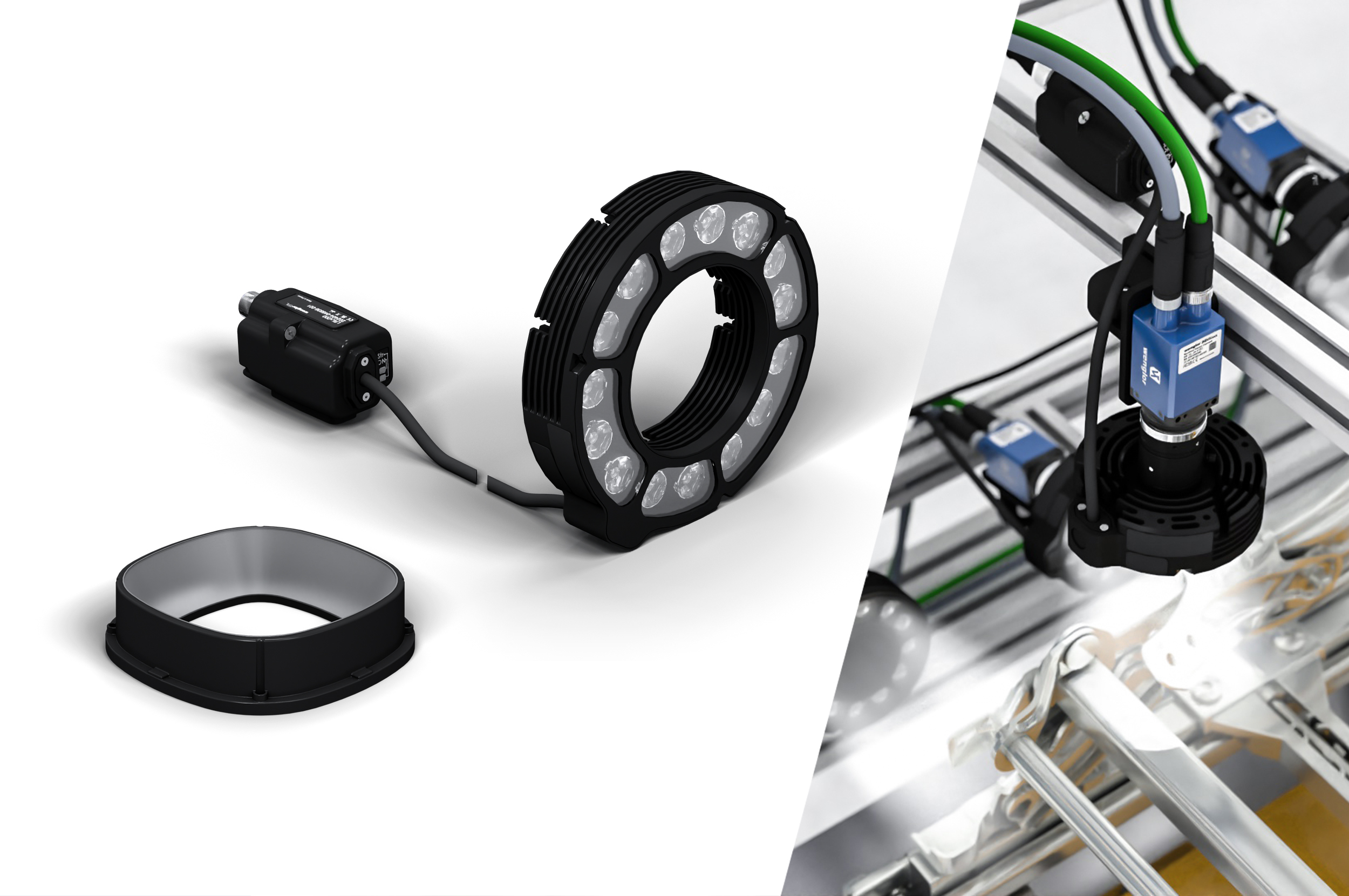 Beleuchtung mit LEDs in Kreisform