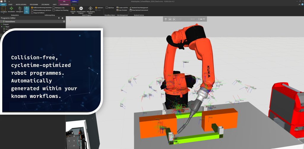 Effiziente Roboterprogrammierung 1 Mit seiner neuen Softwarelösung will Exist AuRora die Roboterprogrammierung stark vereinfachen.