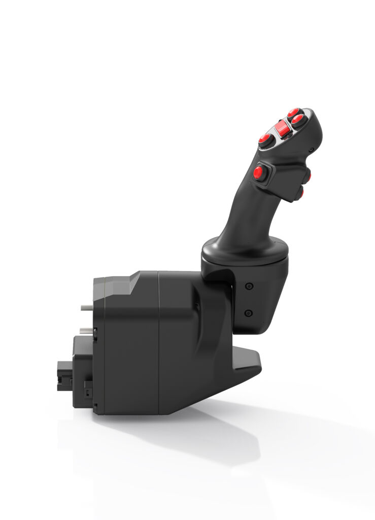 Interdisziplinäre Produktentwicklung 1 Der Lenkjoystick zum Steuern von Fahrzeugen aller Größen wurde in Zusammenarbeit mit Fendt entwickelt.