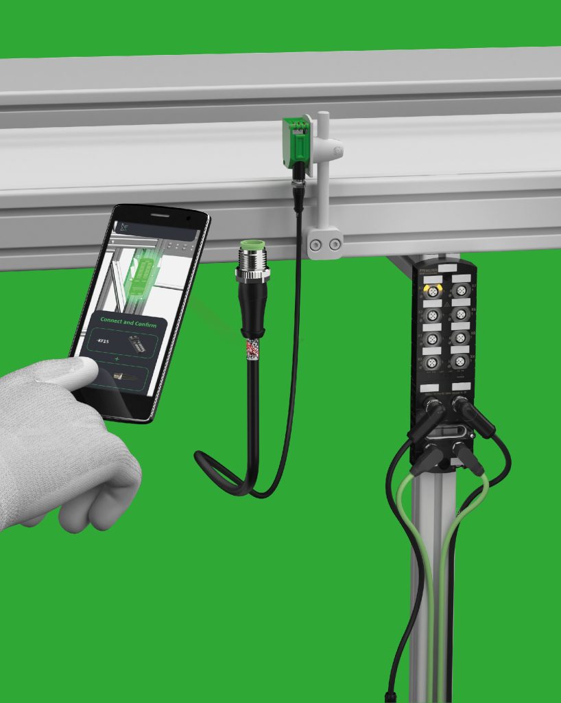 Dezentralisierung? Aber sicher! 3 Wie ein digitaler Lotse führt uKonn-X den Nutzer Schritt für Schritt und leicht verständlich selbst durch komplexe Maschineninstallationen oder -inbetriebnahmen.