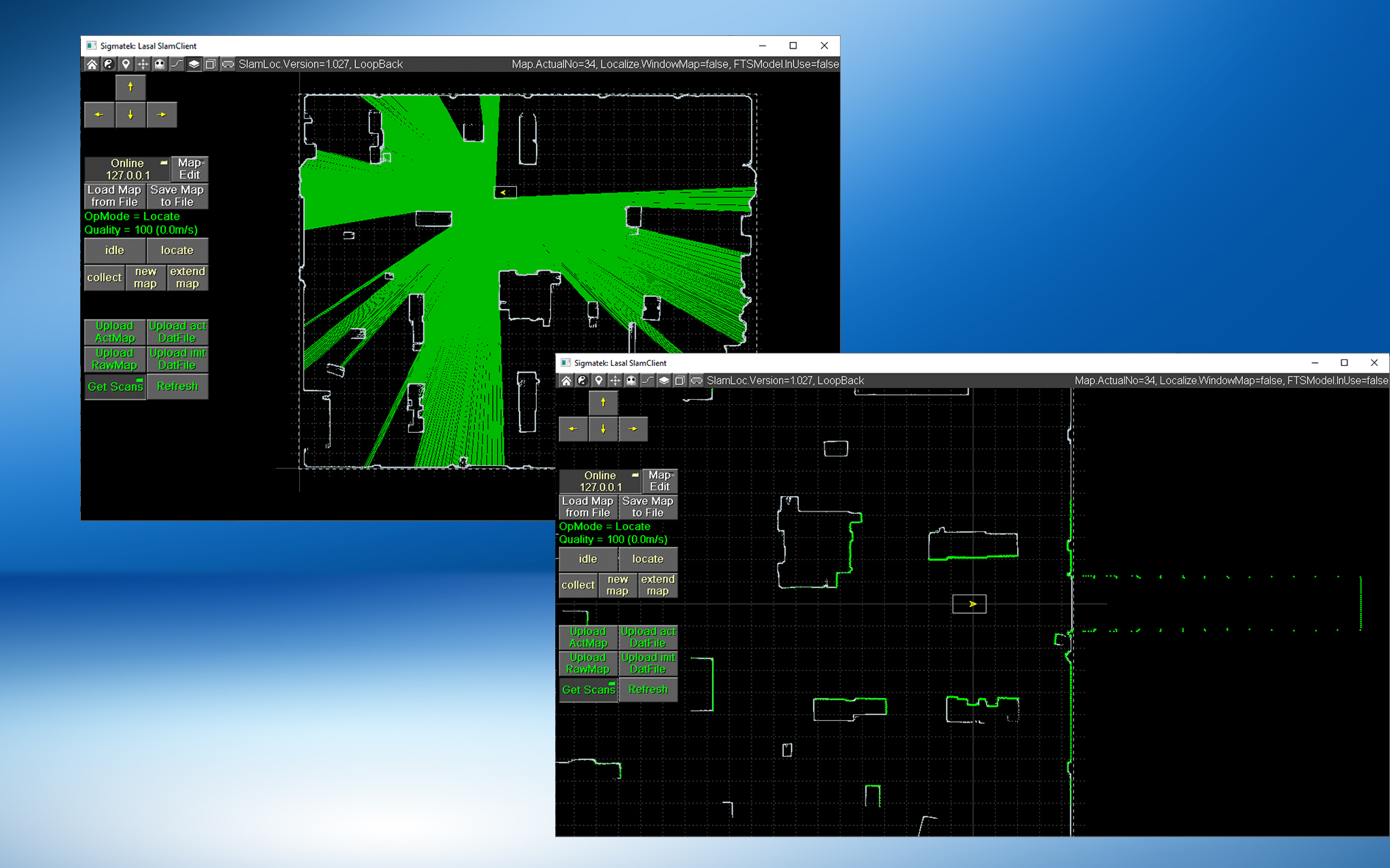 Slam-Navigation in Real Time