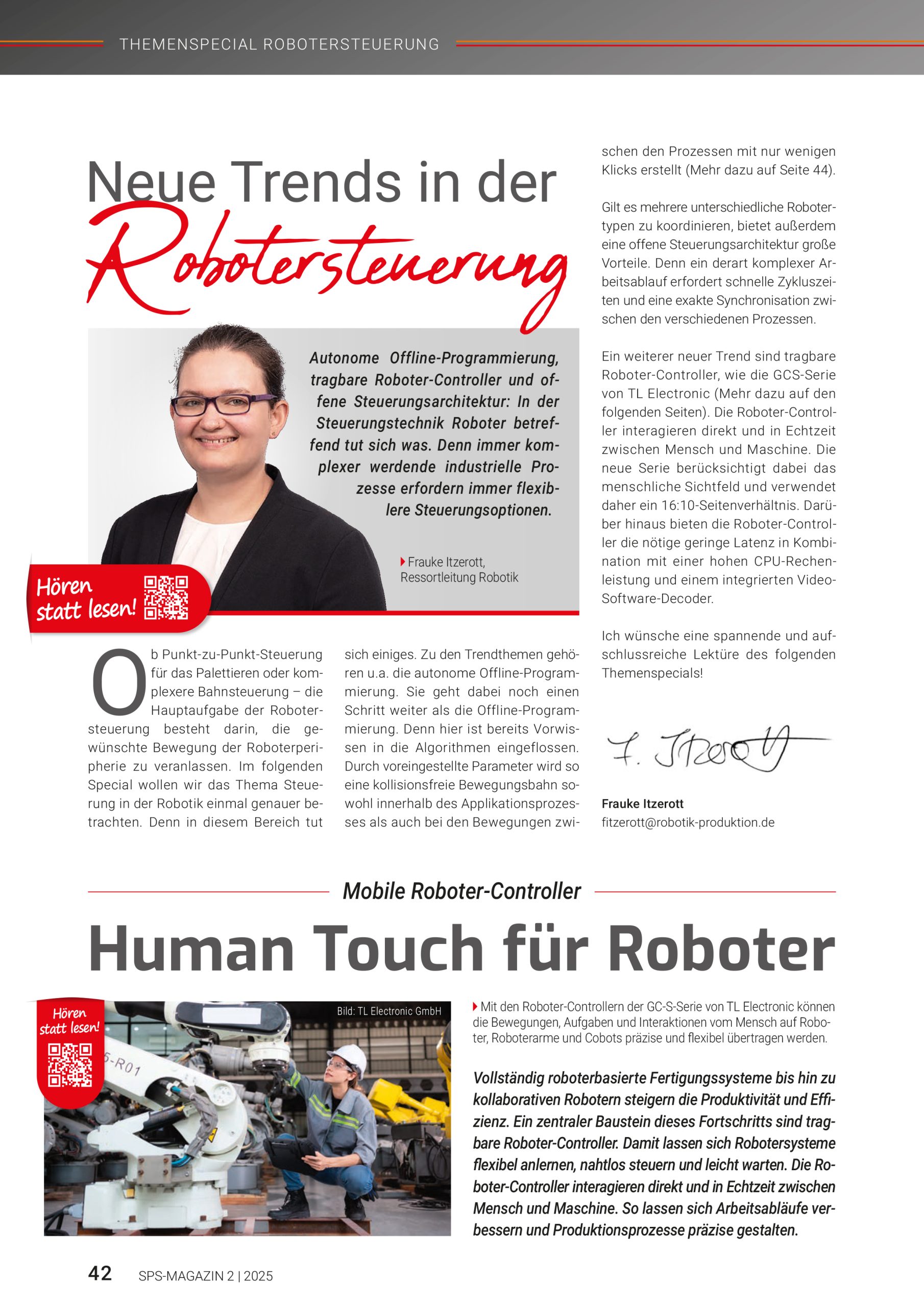 Schwerpunkt Themenspecial Robotersteuerung SPS MAGAZIN 2 2025 scaled