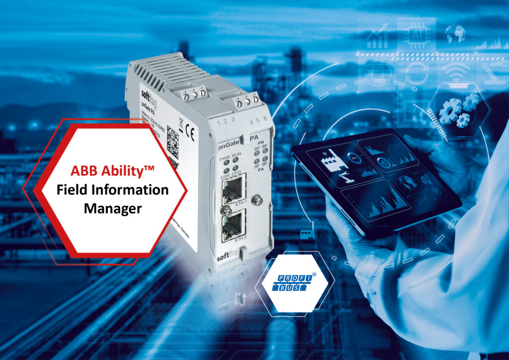 Mit ABB FIM Profibus PA-Feldgeräte verwalten 1 Die neue Version 1.34 des pnGate PA von Softing Industrial unterstützt jetzt das ABB Field Information Manager (ABB FIM) Asset-Management-Tool.
