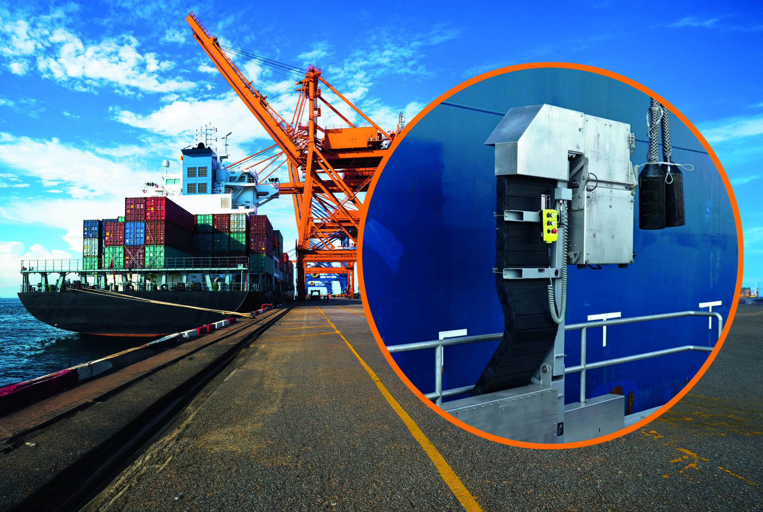 Mobile Steckdose versorgt Containerschiffe schnell und flexibel mit Landstrom