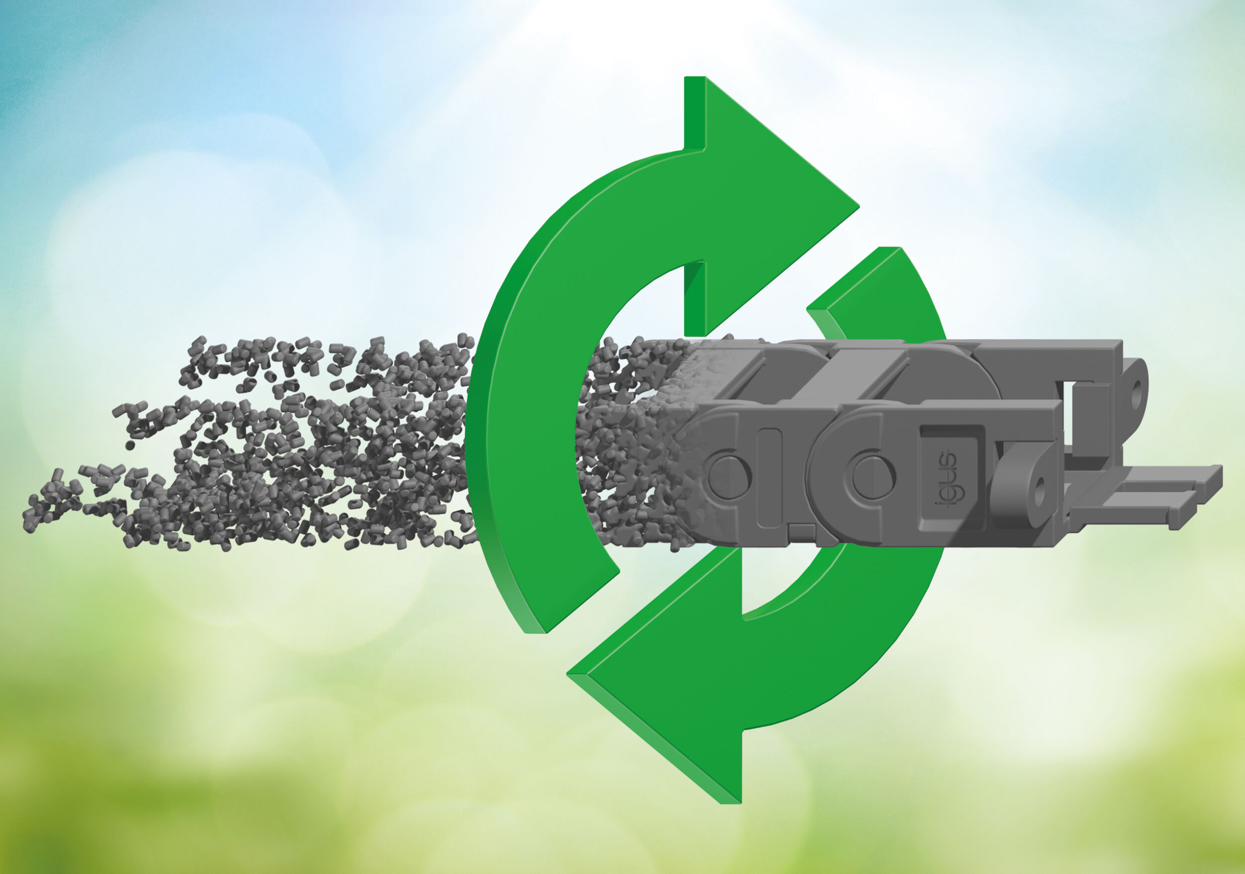 Energiekettenserie aus Recycling-Material 7 Energiekettenserie aus Recycling-Material