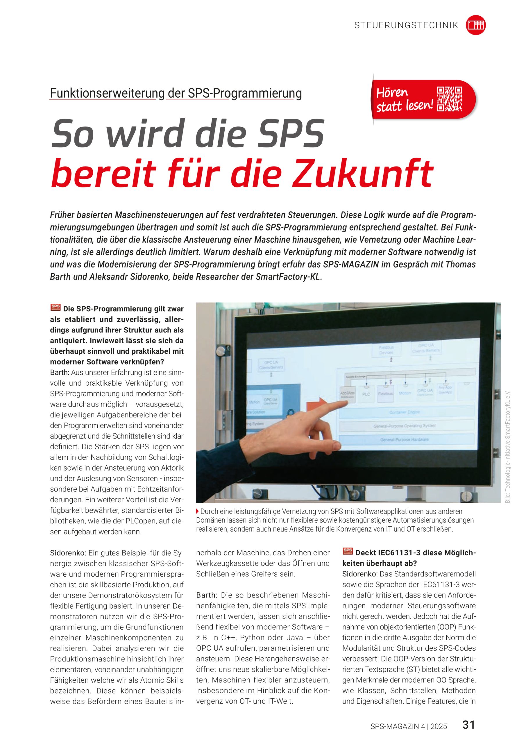 Schwerpunkt Steuerungstechnik SPS MAGAZIN 4 2025 scaled